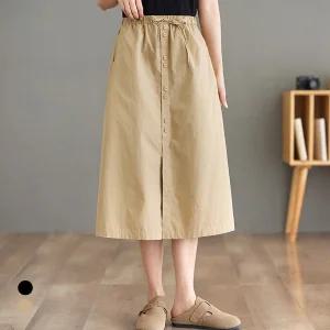 [화세]화세 슬릿더블버튼스커트_HB5SSK012C