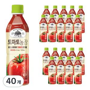 가야농장 토마토농장 음료수 당충전 500ml 40개