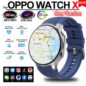 2025 OPPO Watch X 하이 엔드 비즈니스 스마트 시계 32G 대용량 메모리 앨범 Smartwatch 남성 스포츠 피트