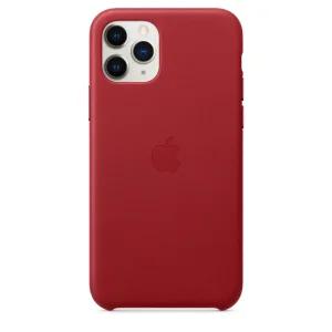 [관부가세포함] 정품 애플 iPhOne 11 Pro 가죽 케이스 - 레드 MWYF2FEA
