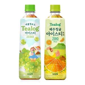 티로그 아이스티500ml 제로칼로리) 애플청포도 12개+제주청귤 12개
