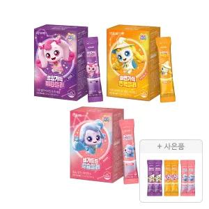 락피도 영양가득 비타젤리, 15포+아연가득면역젤리, 15포+뼈가튼튼칼슘젤리, 15포+증정(비타+면역+칼슘, 각2포(총6포))