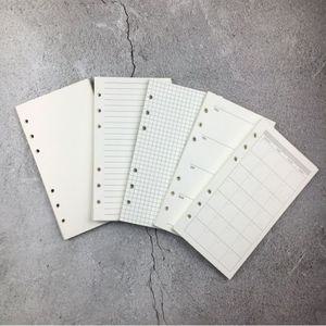 6공 다이어리 속지 무지 유선 주간 리필 내지 45매