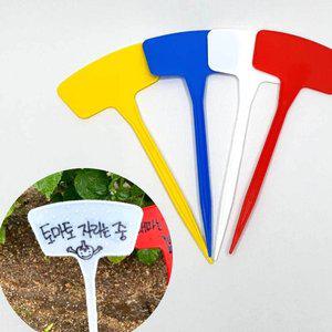 고품질 화단 화분 일자형 식물 이름표 팻말 27cm 픽 꽃 (WFHOW67)