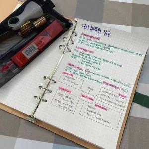 P1 6공 A5 다이어리 그리드 속지