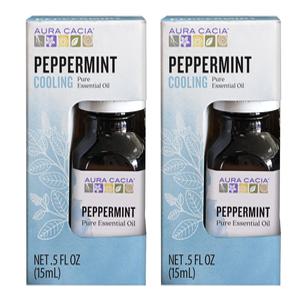 아우라카시아 퓨어 에센셜 오일 15ml 2개 페퍼민트