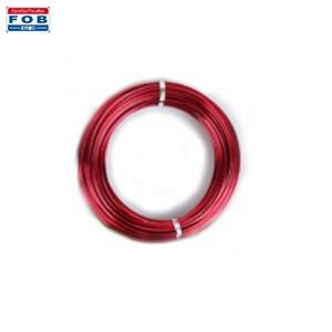 포비 와이어 공예 칼라철사 두께 2.0mm x 16M 빨강 철사공예 색철사공예 칼라철사 와이어공예