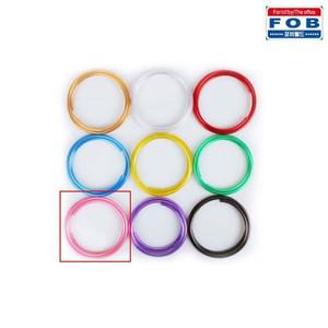 와이어 공예 메탈릭 철사 두께 4.5mm x 1.5M 분홍 철사공예 색철사공예 칼라철사 와이어공예