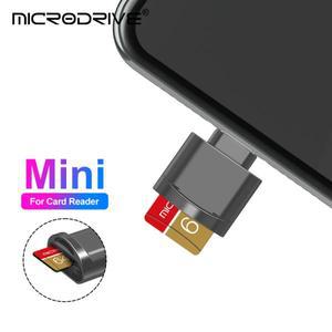 금속 플래시 어댑터 Miro 미니 SD 카드용 Lightning/USB C 슬롯 리더기/iPhone/iPad용 USB Type-C TF 리더