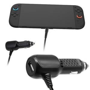 스위치 2 차량용 충전기 USB 유형 C 고속 어댑터 케이블 OLED 라이트