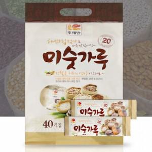 뚜레반 아침대용 고소한 흑임자 서리태 귀리 미숫가루 스틱 대용량 26gx40봉 미수가루