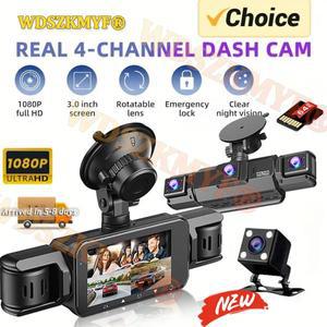 바이크블랙박스 오토바이블랙박스 자전거 캠 360 ° 자동차 대시 캠 4 채널 1080P DVR 렌즈 비디오 레코더