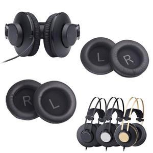 1쌍 교체 소프트 메모리 폼 이어 패드 가죽 쿠션 커버 AKG K52 K72 K92 K240 헤드폰 액세서리