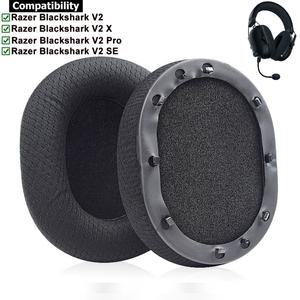 Razer BlackShark V2 Pro V2X V2SE 게임용 헤드셋 교체 용 이어 패드 이어 쿠션 커버 용 메쉬 패브릭 메모