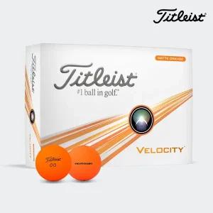 [타이틀리스트] 정품 2024 VELOCITY 벨로시티 2피스 12구 골프볼 오렌지
