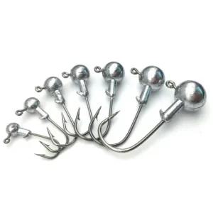 2.5G 지그헤드 50개 벌크 바늘 광어낚시 배스낚시 쏘가리 웜 꺽지낚시 바다루어낚시