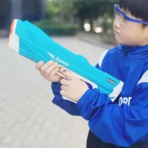 고품질 충전식 프리미엄 장거리 발사 파워 타이푼 전동 물총 대형튜브 워터밤물총 유아물총 (WFJI2IZ)