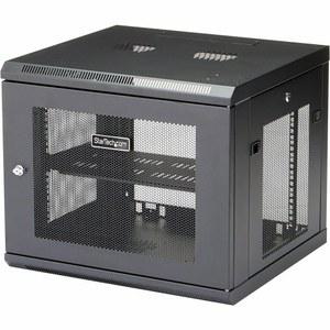 StarTech.com 4-포스트 9U 벽걸이 네트워크 캐비닛 w / 1U 선반, IT용 19인치 서버 랙 / 데이터 컴퓨터 장비