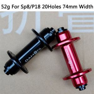 자전거 허브, 다혼 Sp8 P18 접이식 자전거용, 74mm 개방 폭 베어링 축 중심, 퀵 릴리스, 초경량 52g, 20