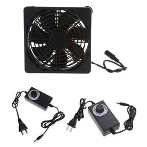 110V 3-12V 전원 컴퓨터 팬 모뎀 박스 수신기 용 12CM 공기 송풍기 DVR 플레이 스테이션 냉각 라디에이터
