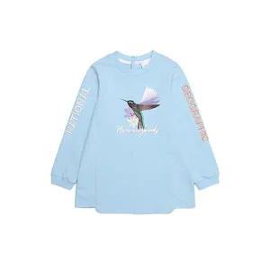 [내셔널지오그래픽키즈] N201KSW050 허밍버드 자수 전사 긴팔티 NAVYPEONY 399941