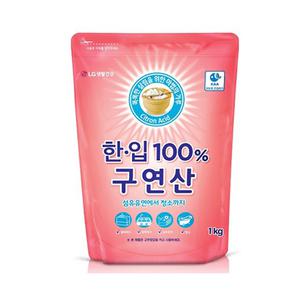 엘지 한입 구연산 1kg 청소 섬유유연 빨래