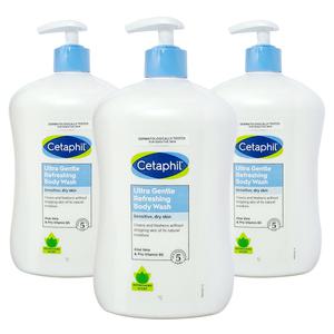 세타필 울트라 젠틀 리프레싱 바디워시 산뜻한향 대용량 1000ml 3개
