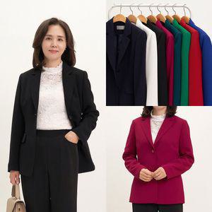 마미소 기본 정장 자켓 국내생산 베이직 하객 모임 엄마 할머니 빅사이즈 40 60 마담 중년 여성 옷