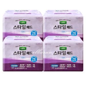 디펜드 스타일 패드 여성용 (초슬림) 안심대용량 12매 x4팩 /요실금패드 기저귀