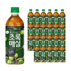 웅진 초록매실 제로 500ml 24개
