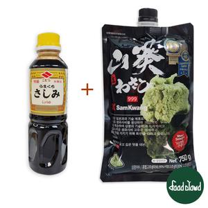 니비시 사시미 간장 소유 360ml+삼광 999 생와사비 750g