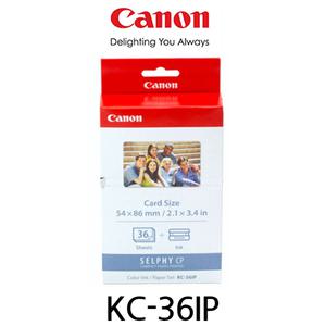 캐논 셀피 인화지 KC-36IP (크레딧카드사이즈-36매, 일반용지)