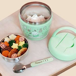 산리오 포차코 스텐 핸들형 보온 도시락 970ml (스포크 포함)