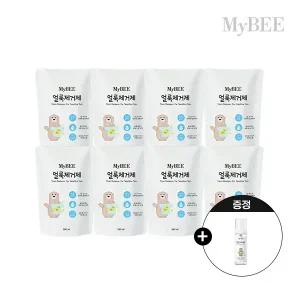 초핫딜 마이비 얼룩제거제 (리필 300ml)8팩+휴대용 50ml