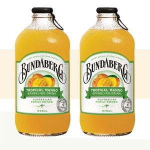 분다버그 트로피칼 망고 375ml 2개 탄산음료 과즙주스