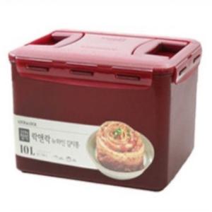 락앤락 NEW 김치통:정석 와인 10L 투핸들 직사각 김장 물김치 밀폐용기