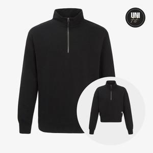 노스페이스 반집업 맨투맨 티셔츠 25SS 코어 하프집 NM5MR01B BLK