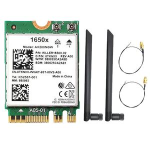 Win11기가비트 무선 네트워크 카드 1650X 와이파이 원격 제어 2X8DB 안테나 AX200NGW 3000Mbps 2.4G 5G 6 B