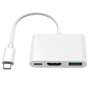 AIRSKY USB-C 디지털 AV 멀티포트 어댑터 IPHONE 15 /16용 USB C TO HDMI PD 100W 4K 60HZ 및 USB3.1 타입 15 /16 MACBOOK PRO IPAD PRO와 호환 가능
