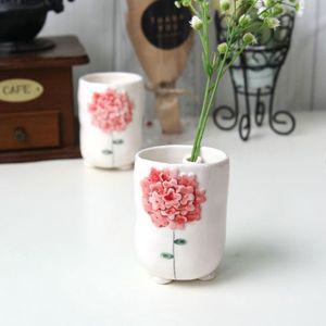코일링 별꽃 한송이 수반/화병 소품 도자기 수반 미니 화병 인테리어