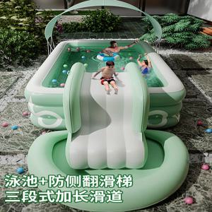 에어풀장 가정용 에어미끄럼틀 워터 수영장 대형 미끄럼틀