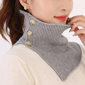 여자 연말 모임 룩 겨울 넥 워머 코디 페이크 목 폴라-WFFRG52