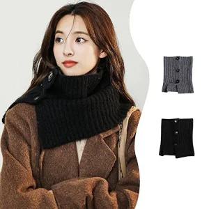 넥워머 겨울 머플러 여성넥워머 버튼-WF89FAF