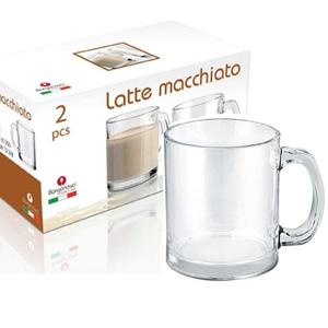 보르고노보 유리 머그컵 350ml 2P/예쁜/튼튼한/머그컵/유리잔/물컵/홈카페잔/인테리어/투명머그/디자인