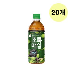 웅진 초록매실 제로 상큼 과일 음료 추천 500mL 20개