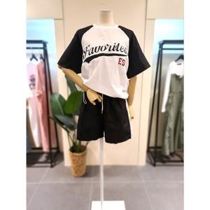 [대구백화점] [미스칸트]바스락 나그랑 반바지 트레이닝 세트(KESTP603BK)