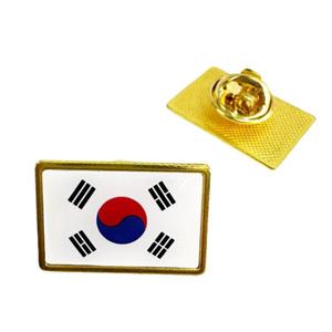 군인가방 태극기 브로치 뱃지 군용 전역모 브롯치 금테두리