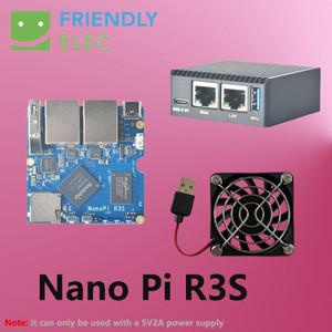 NanoPi R3S 미니 소프트 라우터 듀얼 네트워크 포트 Rockchip RK3566 2GB RAM+0GB/32GB eMMC 악마 개발 보