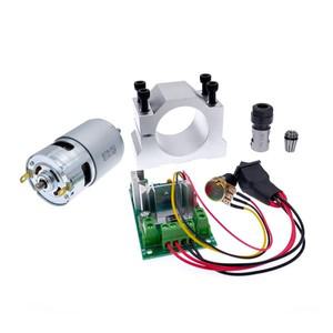 1슈트 DC 모터 RS775 스핀들 12V/24V 15000R PWM 컨트롤러 ER11 척 5mm/스프링 3.175mm 브래킷 45mm