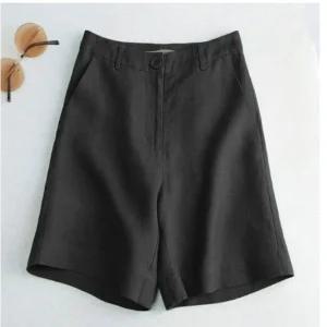 린넨 린넨바지 린넨팬츠 마바지 반바지 심플 여성 여성바지 7컬러 뒷밴딩